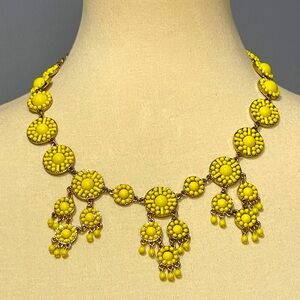 Baublebar Yellow Neon Radiant Blooms Statement Necklace
